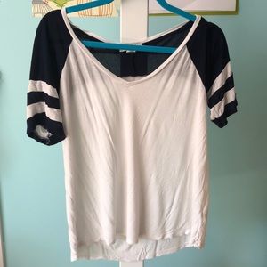 Striped Sleeve Tee